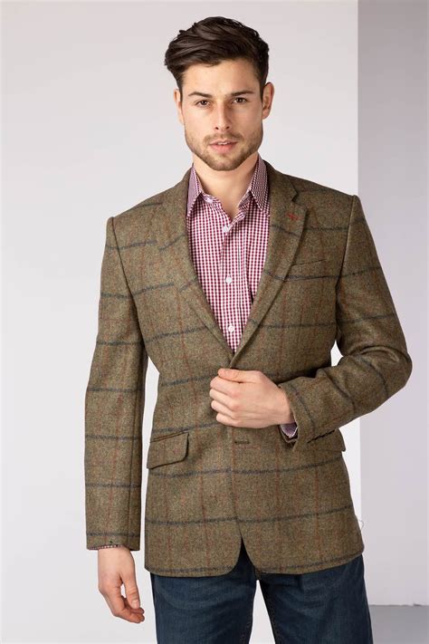 men's tweed blazer jacket.